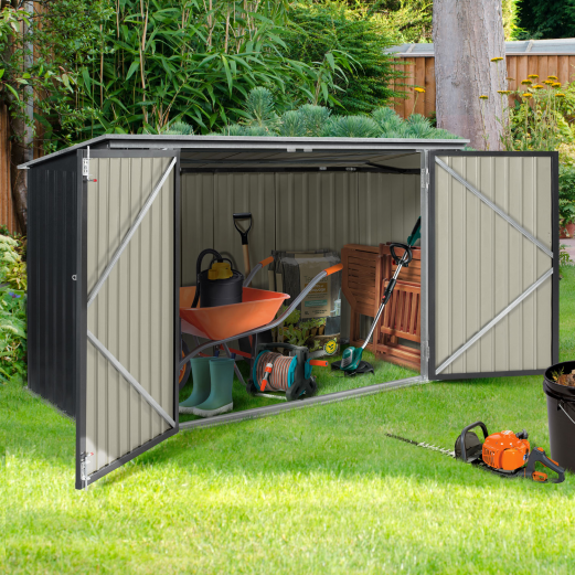Abri jardin métal – 2.2 m2 – Porte à verrouillage